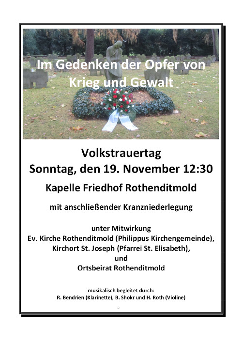 Volkstrauertag 2023
