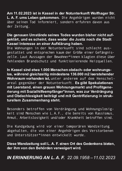 Kundgebung L.A.F.
